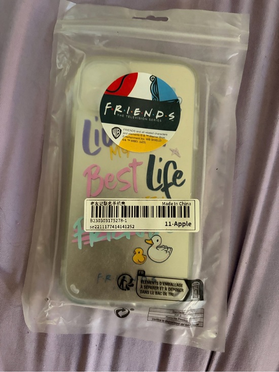 Warner Bros. Other - Warner Bros. Friends 'Best Life' White iPhone 11 Case with Pastel Accents